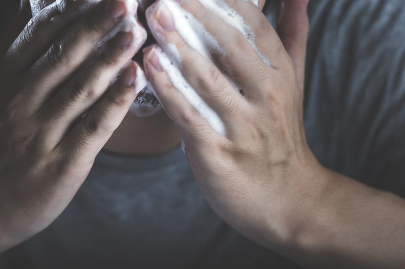 Daily skin care routine for men