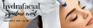 hydrafacial signature event