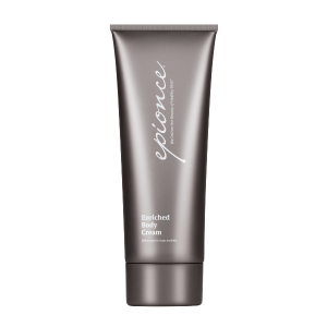 A tube of Epionce Enriched Body Cream on a white background.